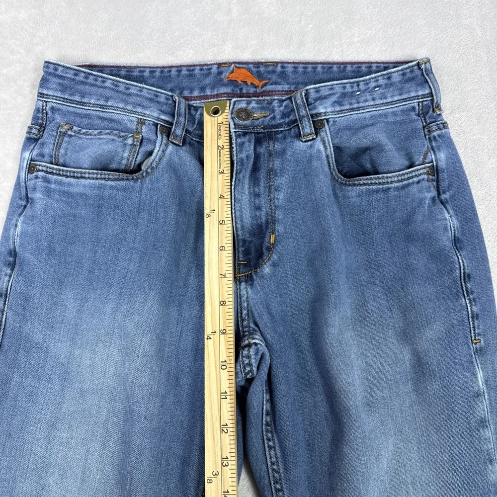 Tommy Bahama Mens Straight Leg Denim Jeans Med Wash Blue 30X31